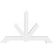 Ekena Millwork Vanguard Architectural Grade PVC Gable Bracket, 84"W x 52 1/2"H x 6"D x 6"F, 15/12 Pitch GBP084X53X0606VAN00 - alternate 2